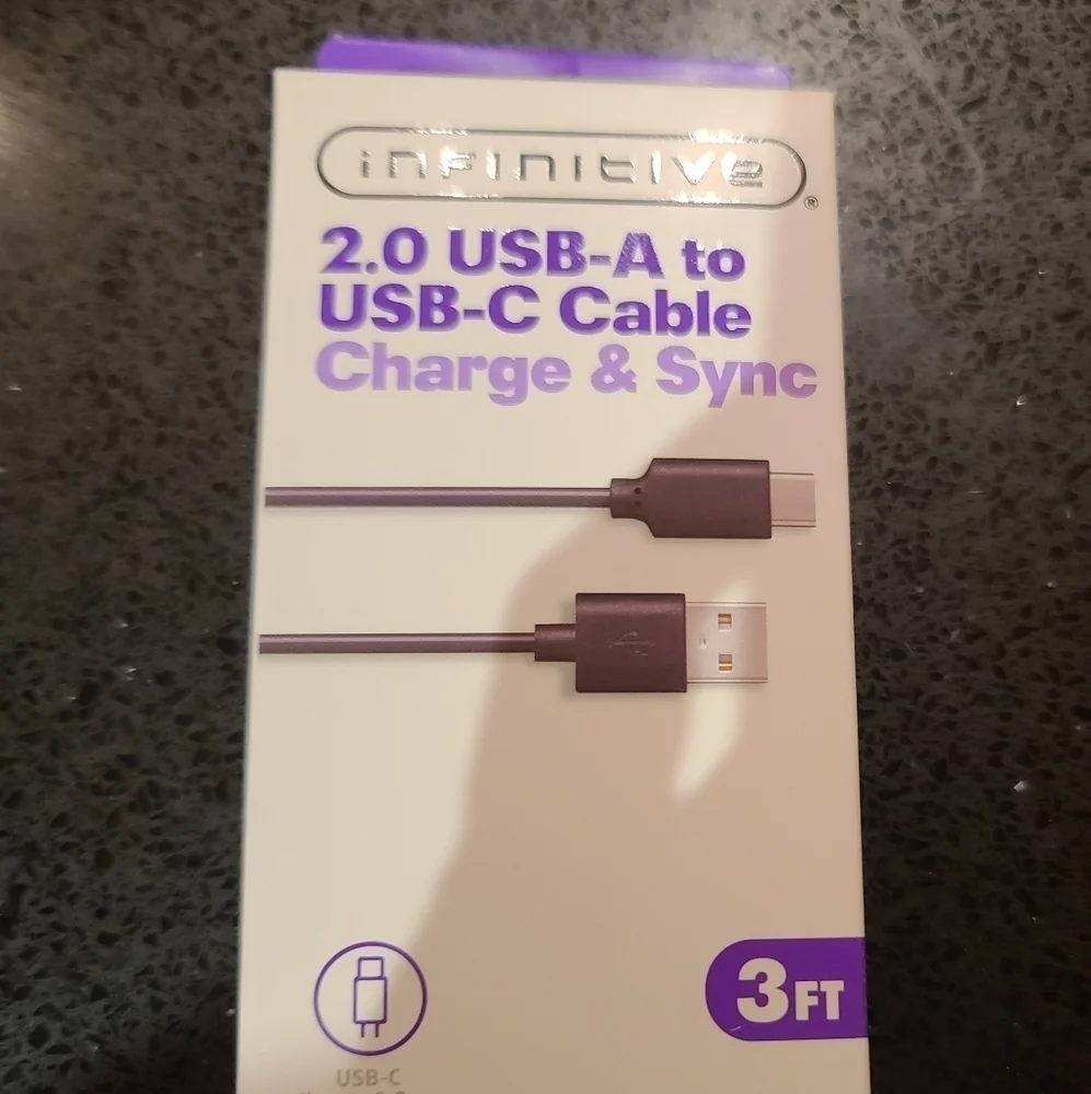 New USB-C charging Cord, 3 Feet